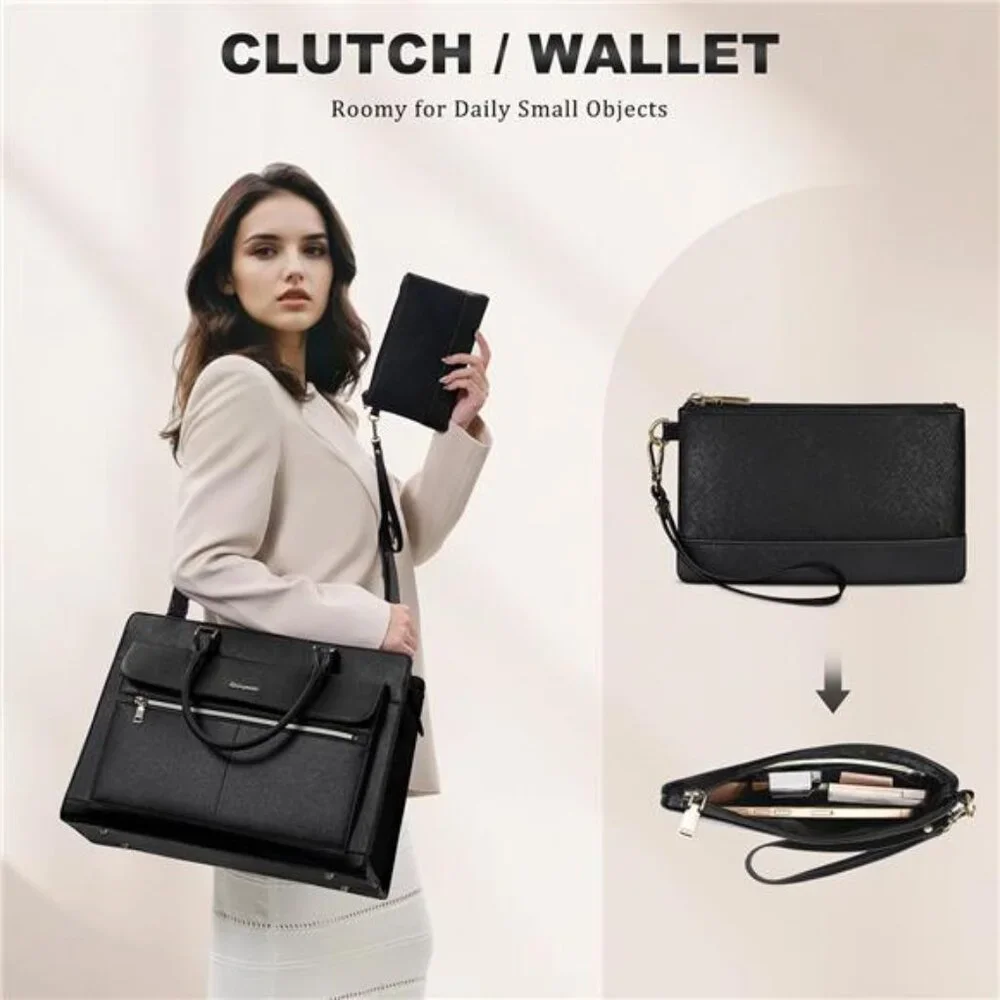 Laptop Bag for Women 15.6 Inch Laptop Tote Bag Business Office Work